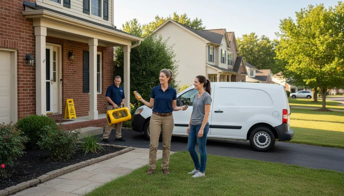 Water restoration image for Dehumidification And Cleanup Services in North Spring, WV
